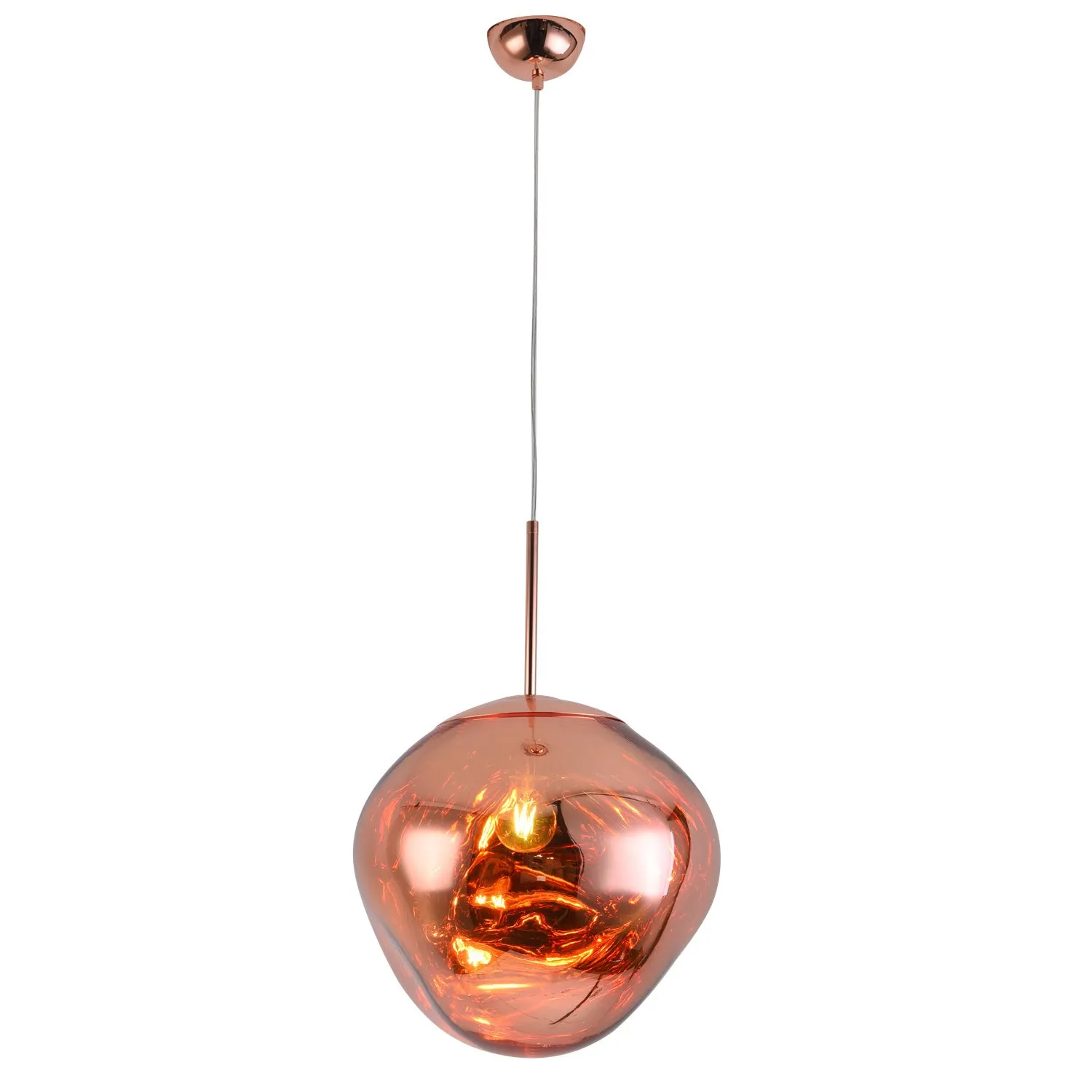 Lampa wisząca GLAM L miedziana 38 cm - obrazek 4