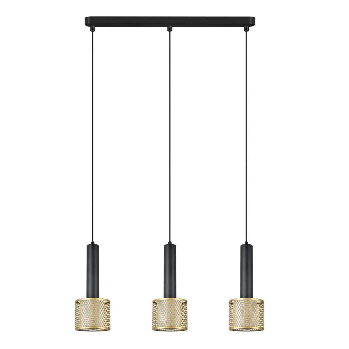 Lampa wisząca Amo czarno-złota 3xE27 - obrazek 5