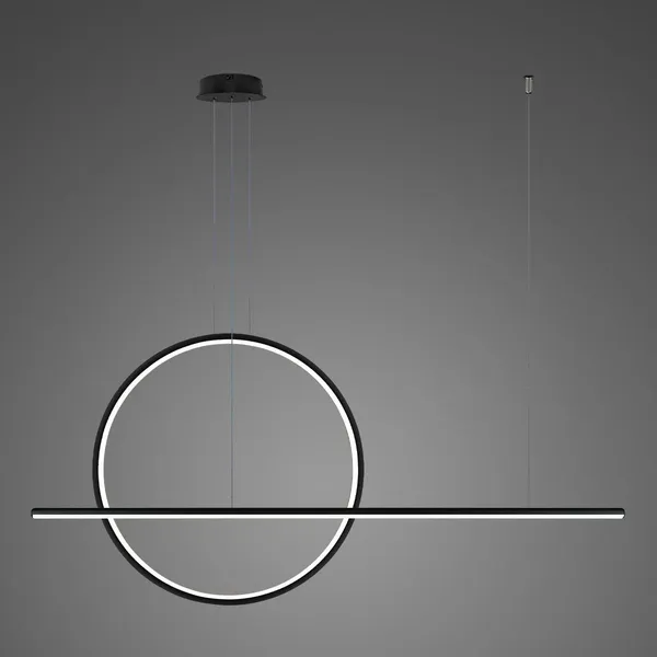 Lampa wisząca Linea No.2 B 80cm czarna 4k ściemnialna