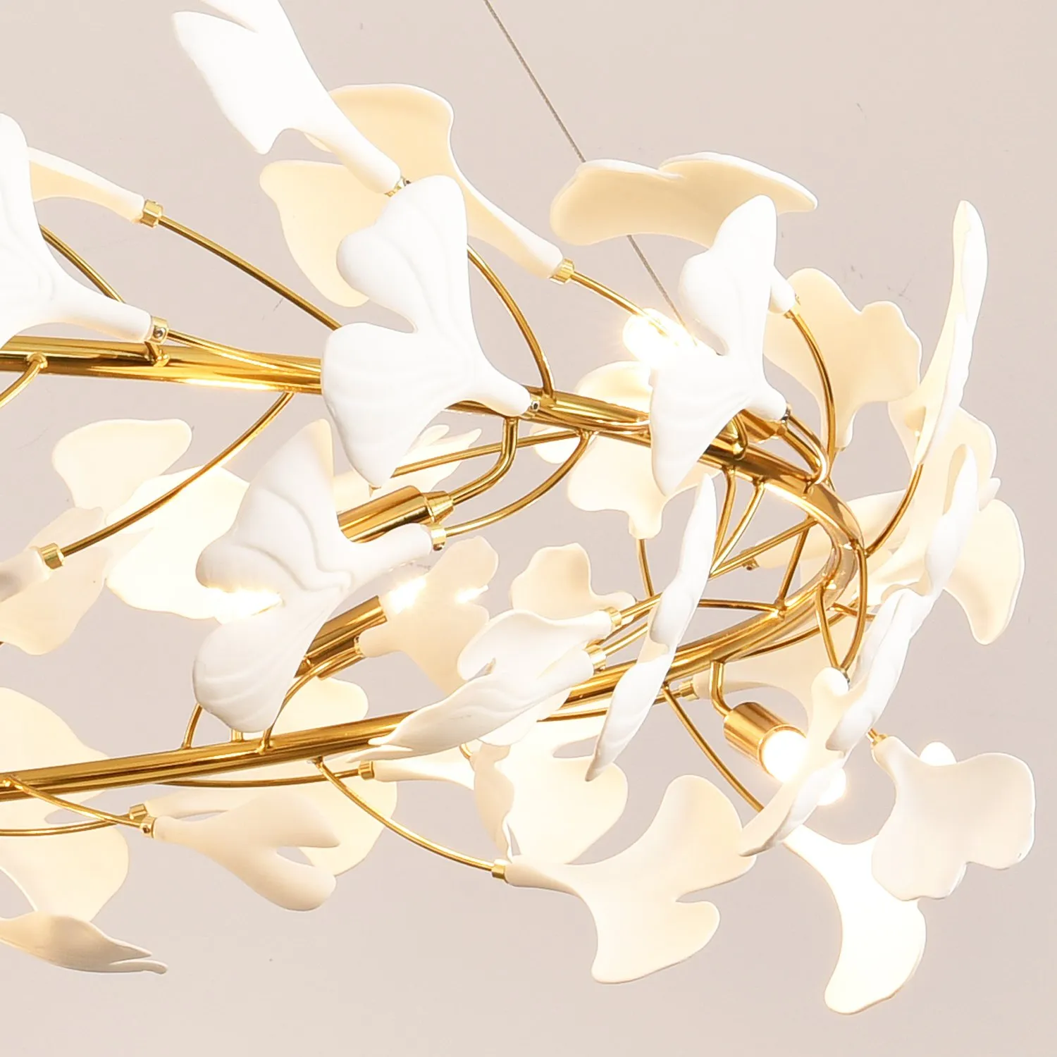Lampa wisząca BOTANIKA 100 cm - złota, G9, regulowana, designerska - obrazek 11