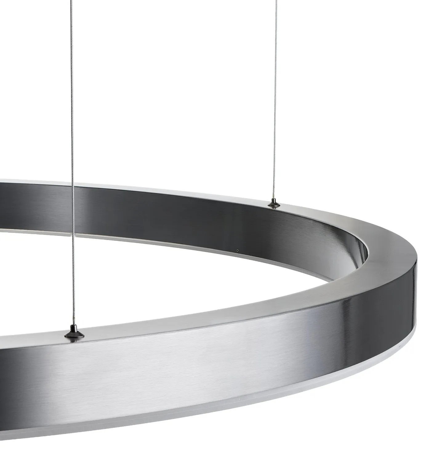 Lampa wisząca CIRCLE 120 cm - LED, ring tytan szczotkowany - obrazek 9
