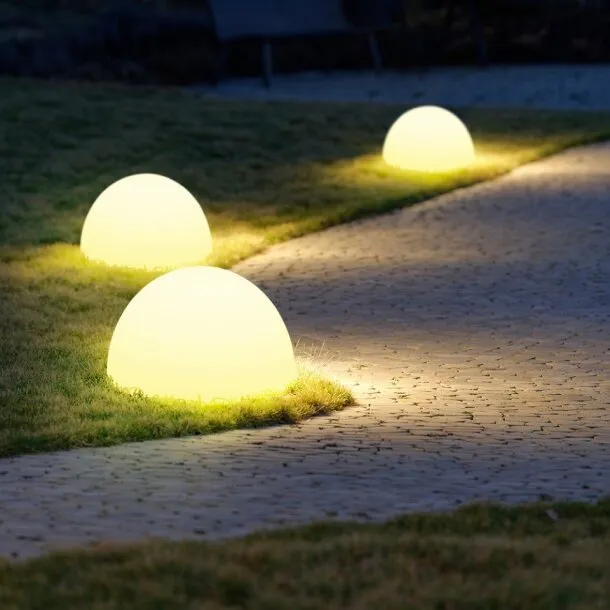 Lampa ogrodowa półkula ATMOSPHERE L LED RGBW 16 kolorów 50 cm - obrazek 2