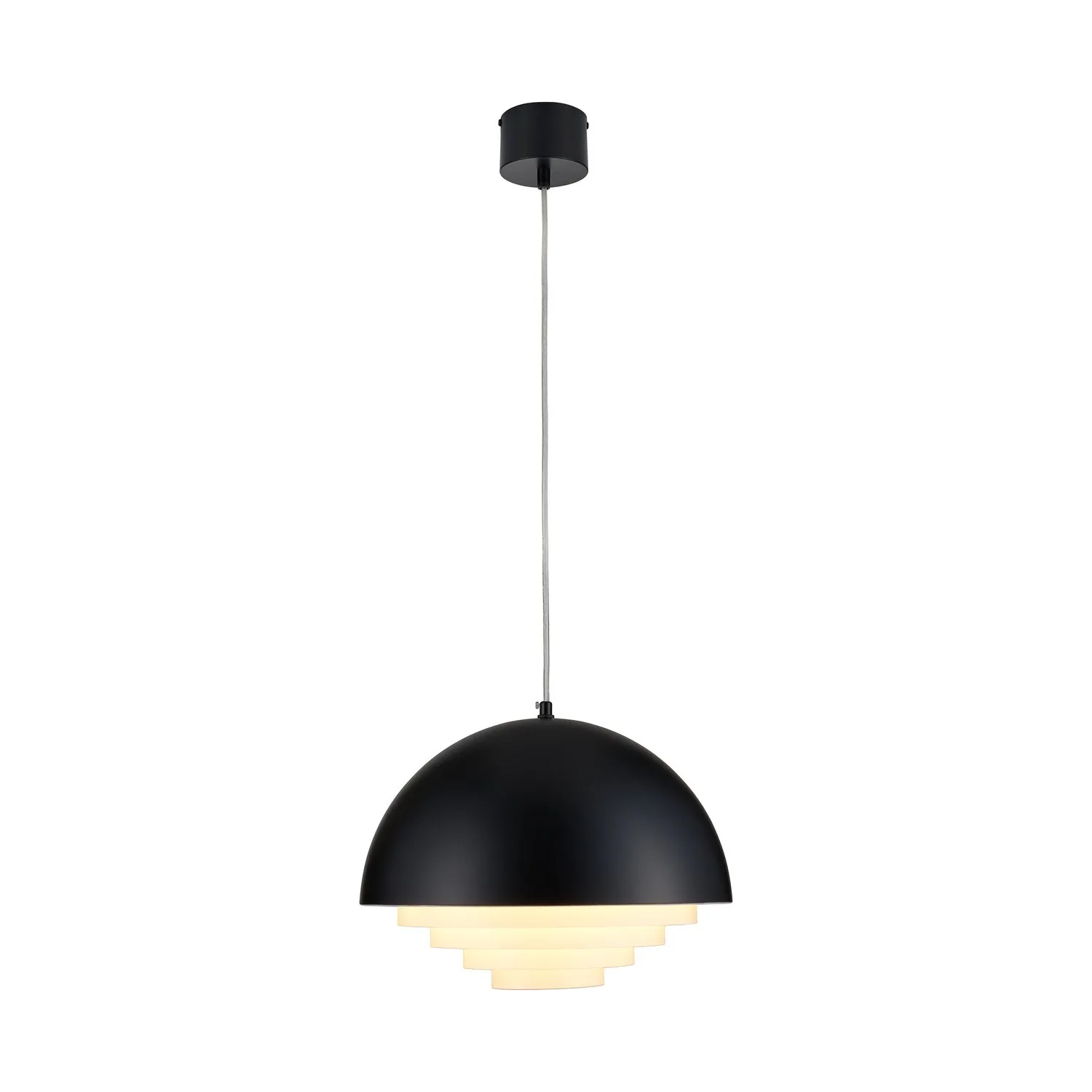 Lampa wisząca DIVERSO  35 cm - czarna matowa - obrazek 5
