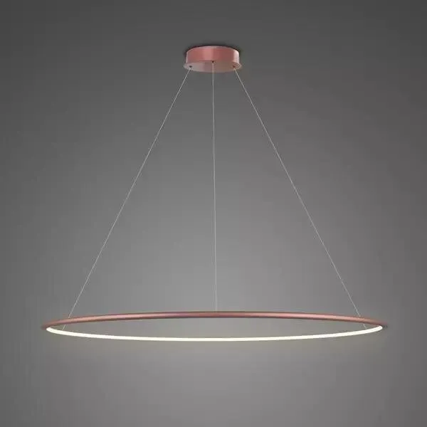 Lampa wisząca Ledowe Okręgi No.1 120cm 3k Różowe Złoto