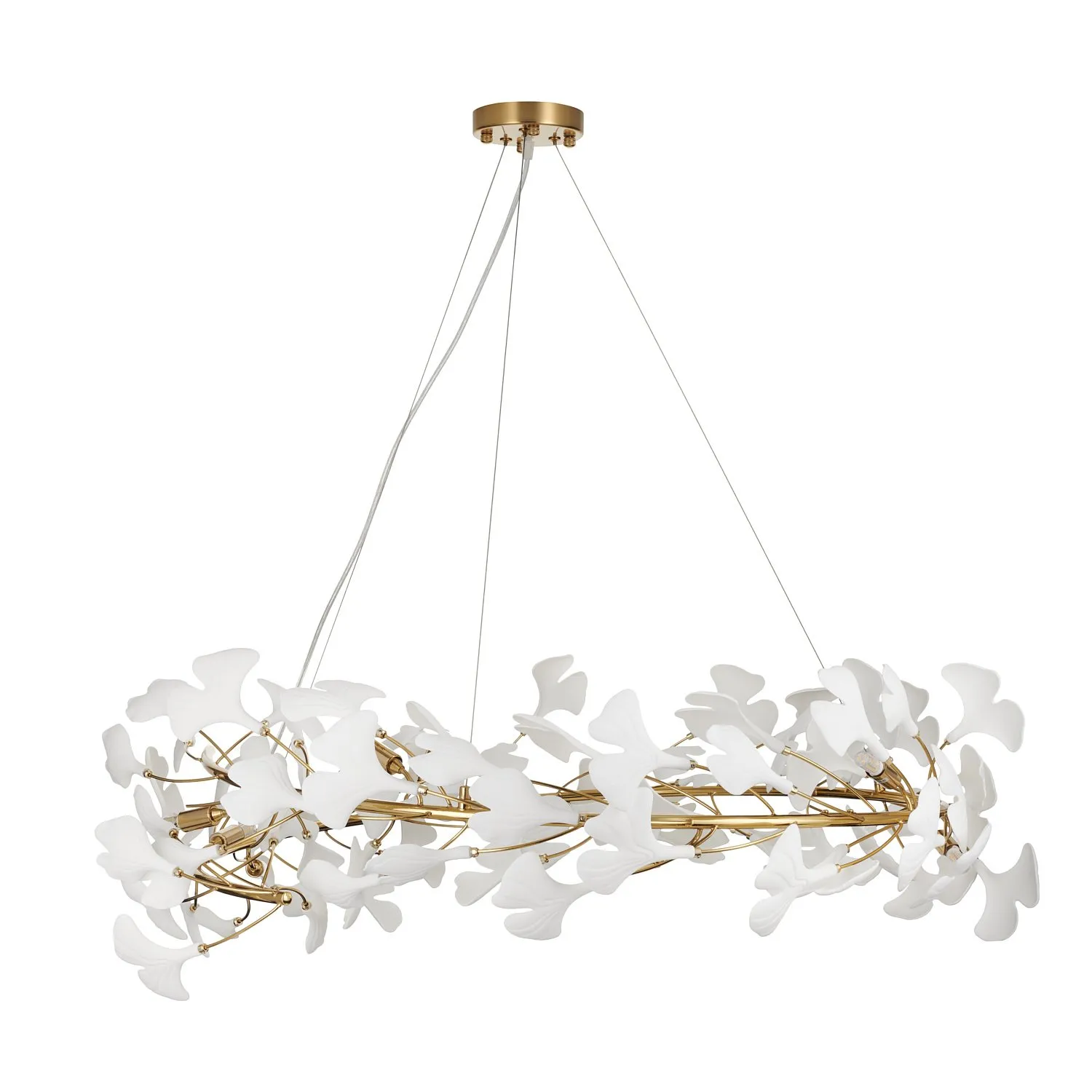 Lampa wisząca BOTANIKA 100 cm - złota, G9, regulowana, designerska - obrazek 9