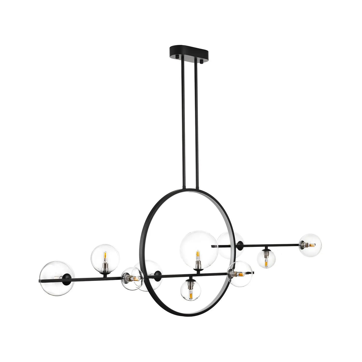 Lampa wisząca ORION DOUBLE czarna 145 cm - obrazek 4