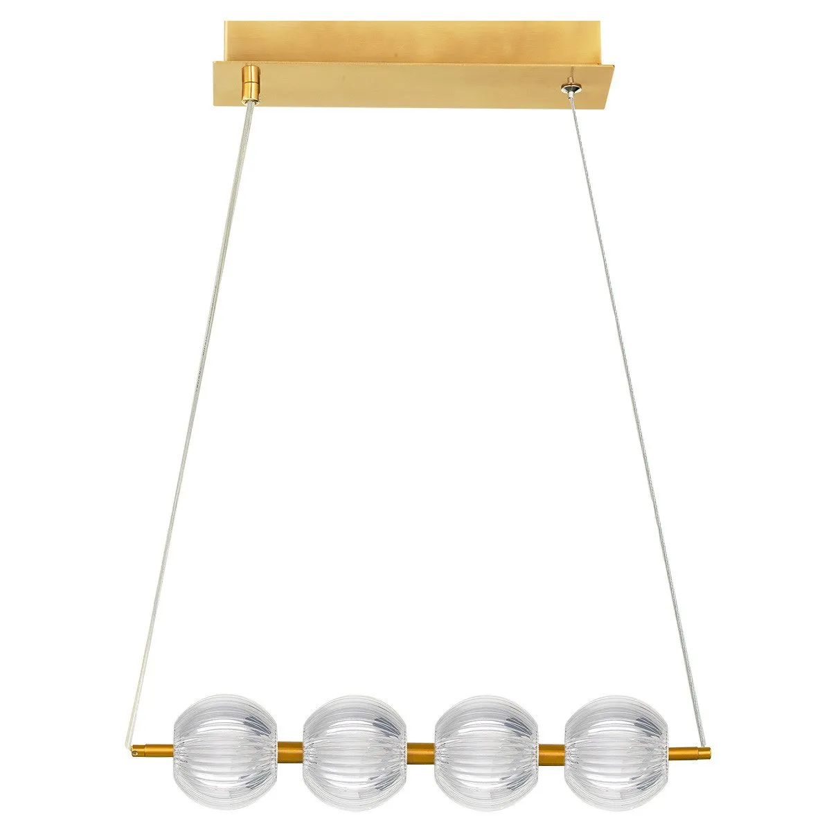 Lampa wisząca Brillant 4 złota LED CCT