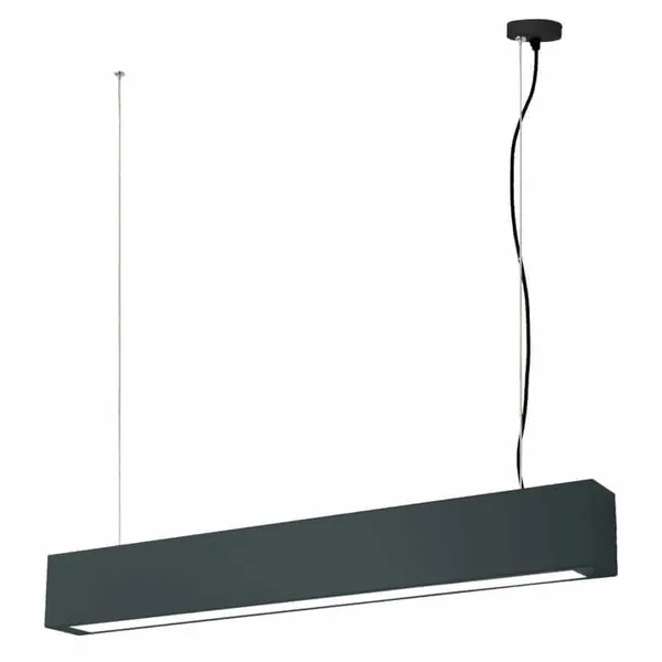 Ibros wiszący czarny średni 18W 4000K IP20