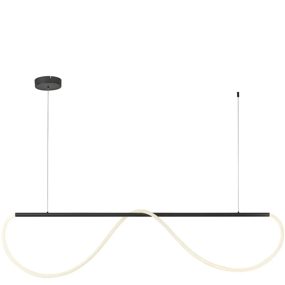 Lampa wisząca Meleca M czarna LED CCT - obrazek 5