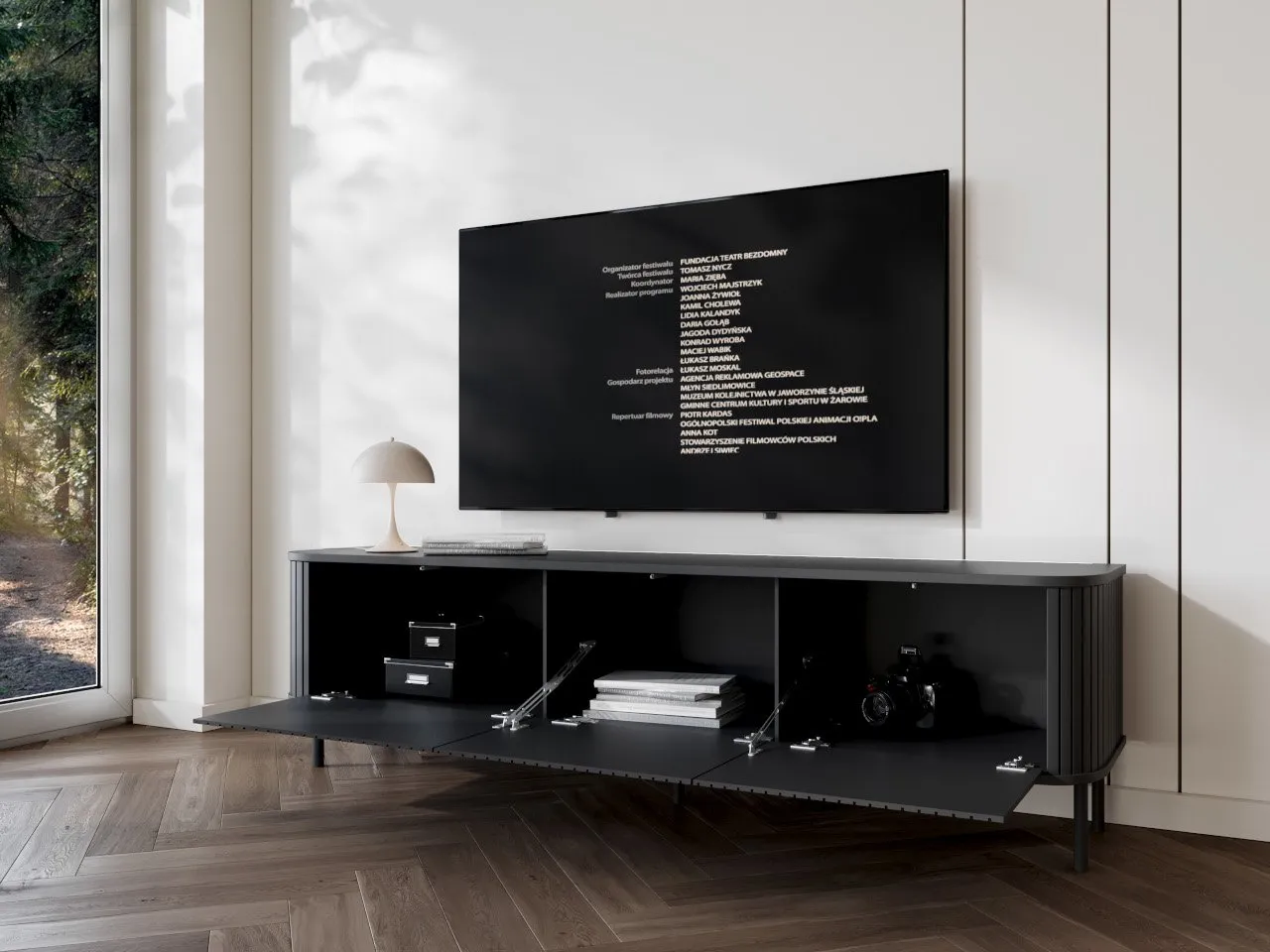 Komoda RTV ZYLIO 165N czarny - obrazek 9