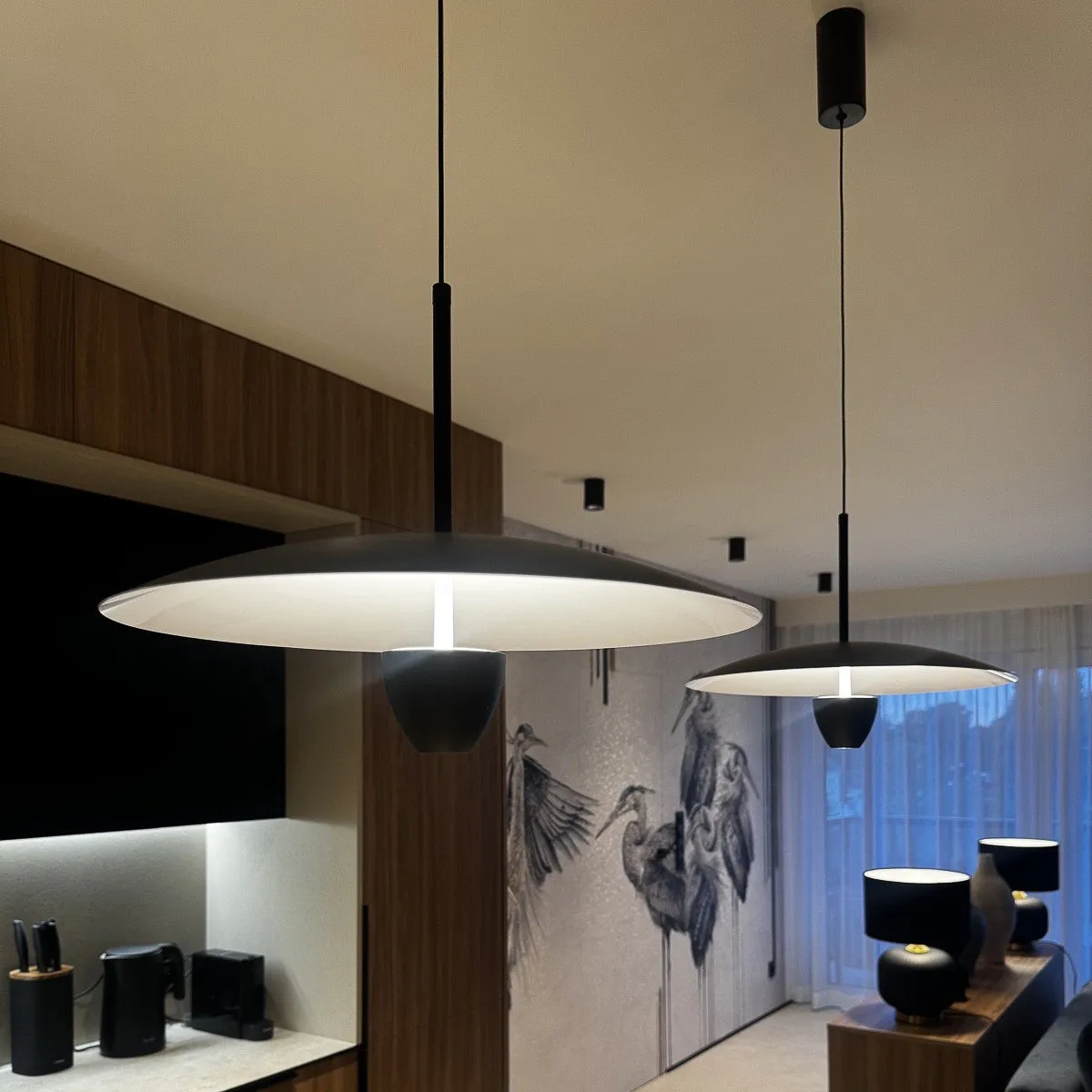 Lampa wisząca Ufo S czarna LED CCT - obrazek 3