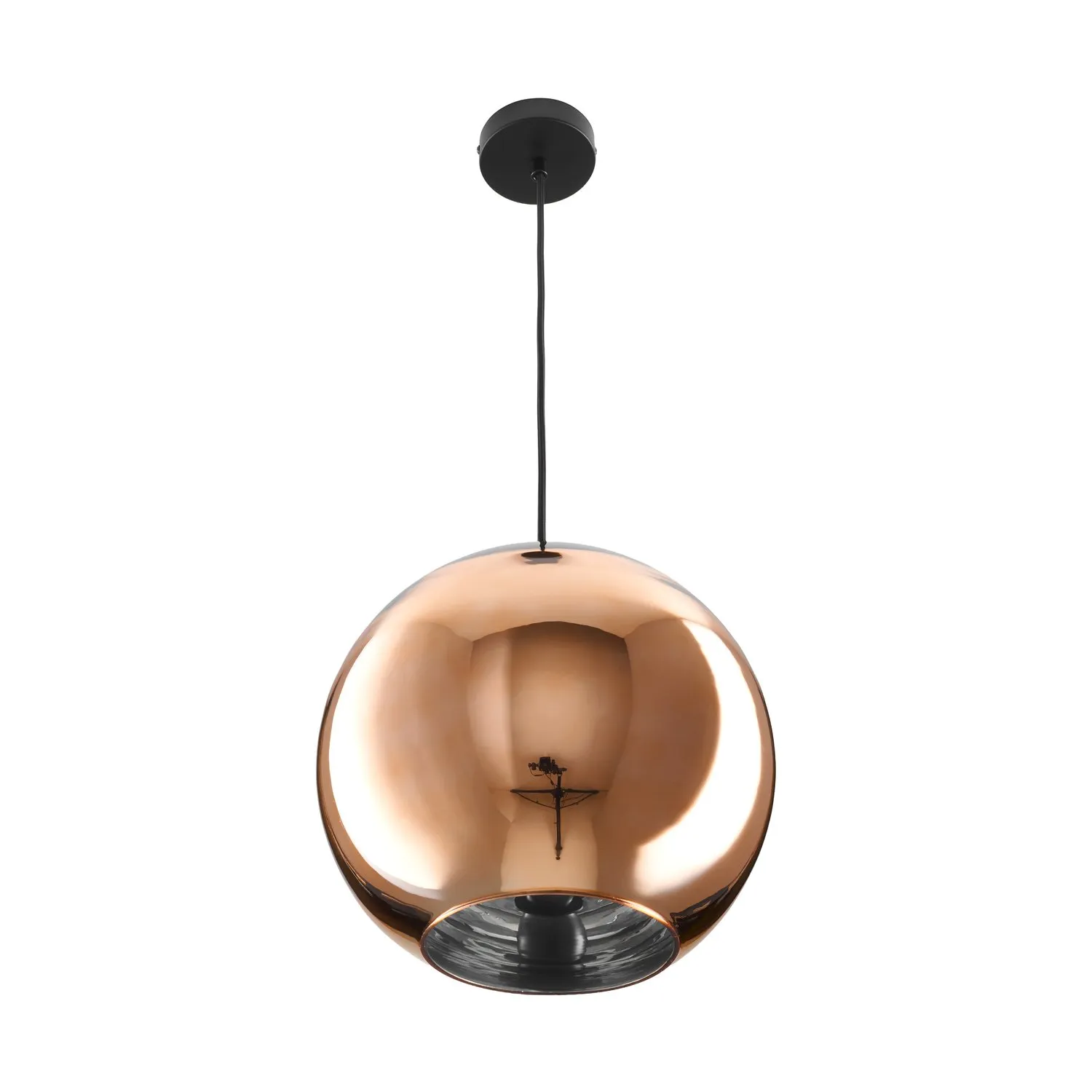 Lampa wisząca MIRROR GLOW - M miedziana 30 cm - obrazek 4
