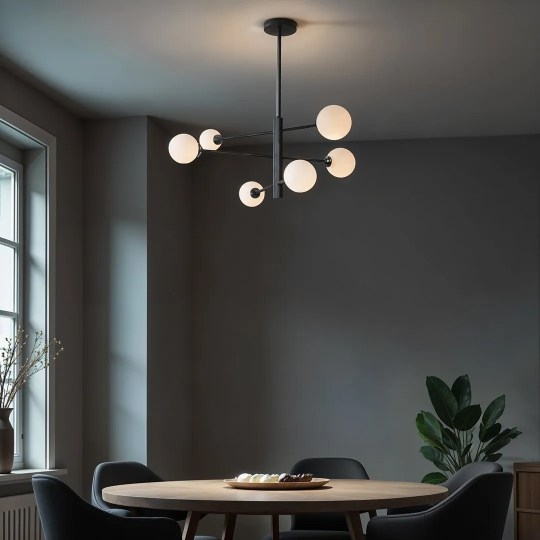 Lampa Dekoracyjna AM201 6xG9 Czarna GARDA - obrazek 2