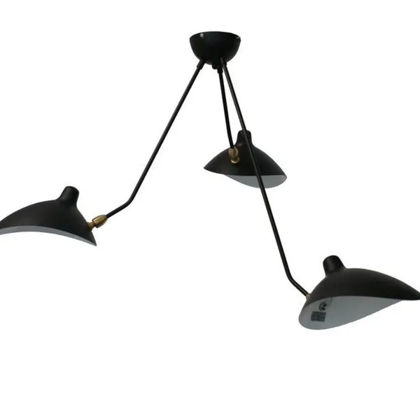 Lampa wisząca CRANE-3P czarna