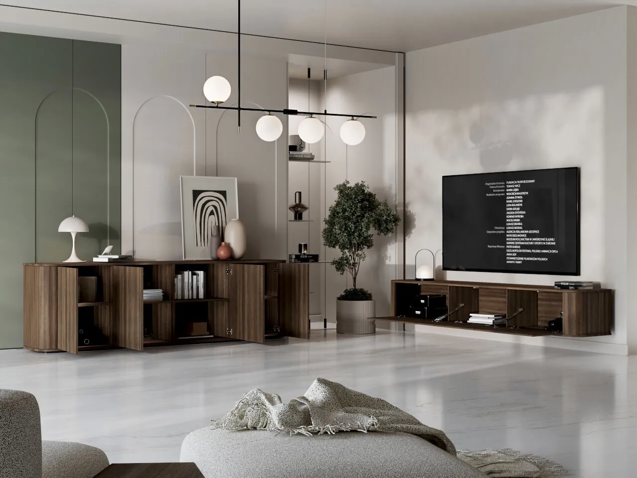 Komoda 4D AZELIO dąb barock - obrazek 7