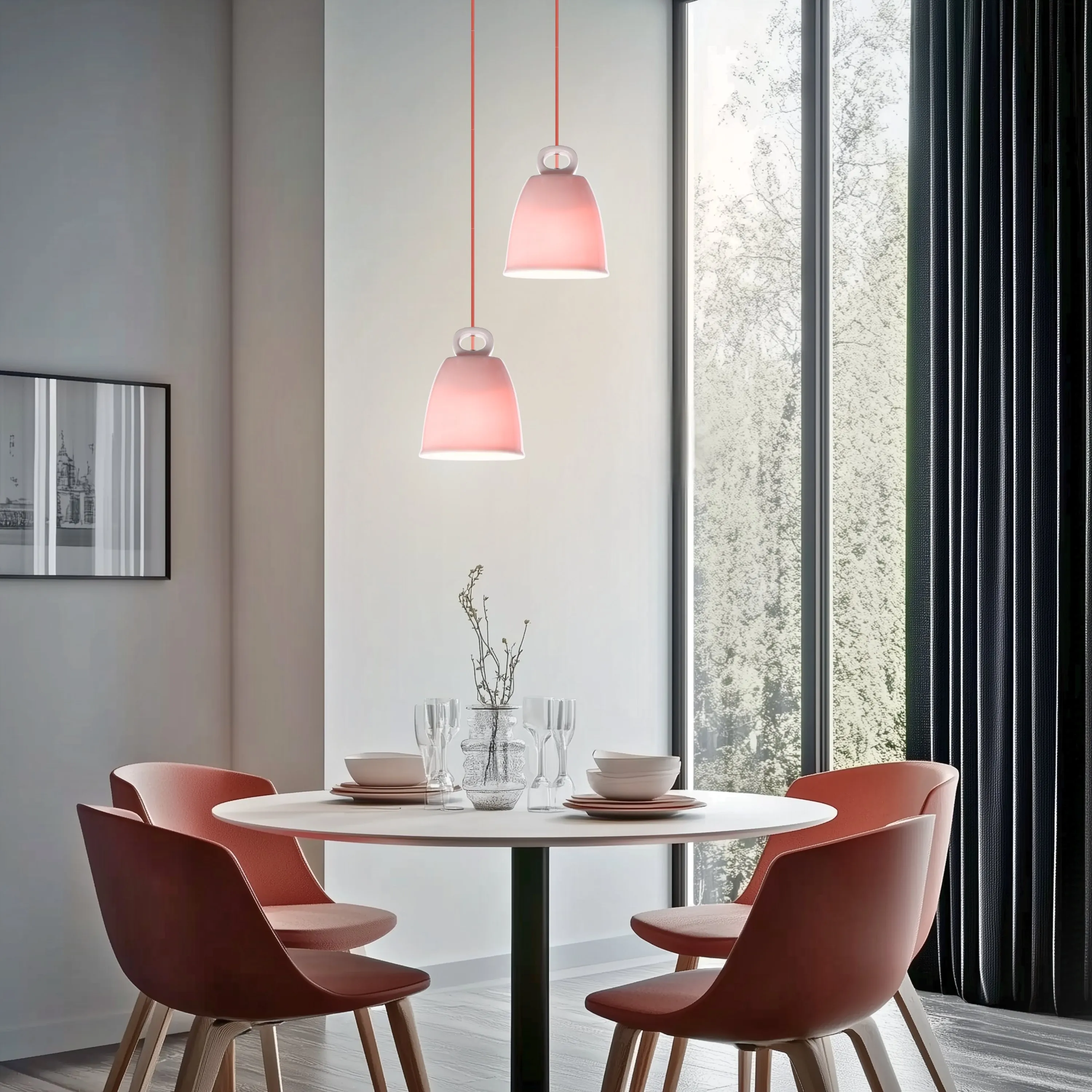 LAMPA WISZĄCA SEWILLA S 1 RÓŻOWY - obrazek 2