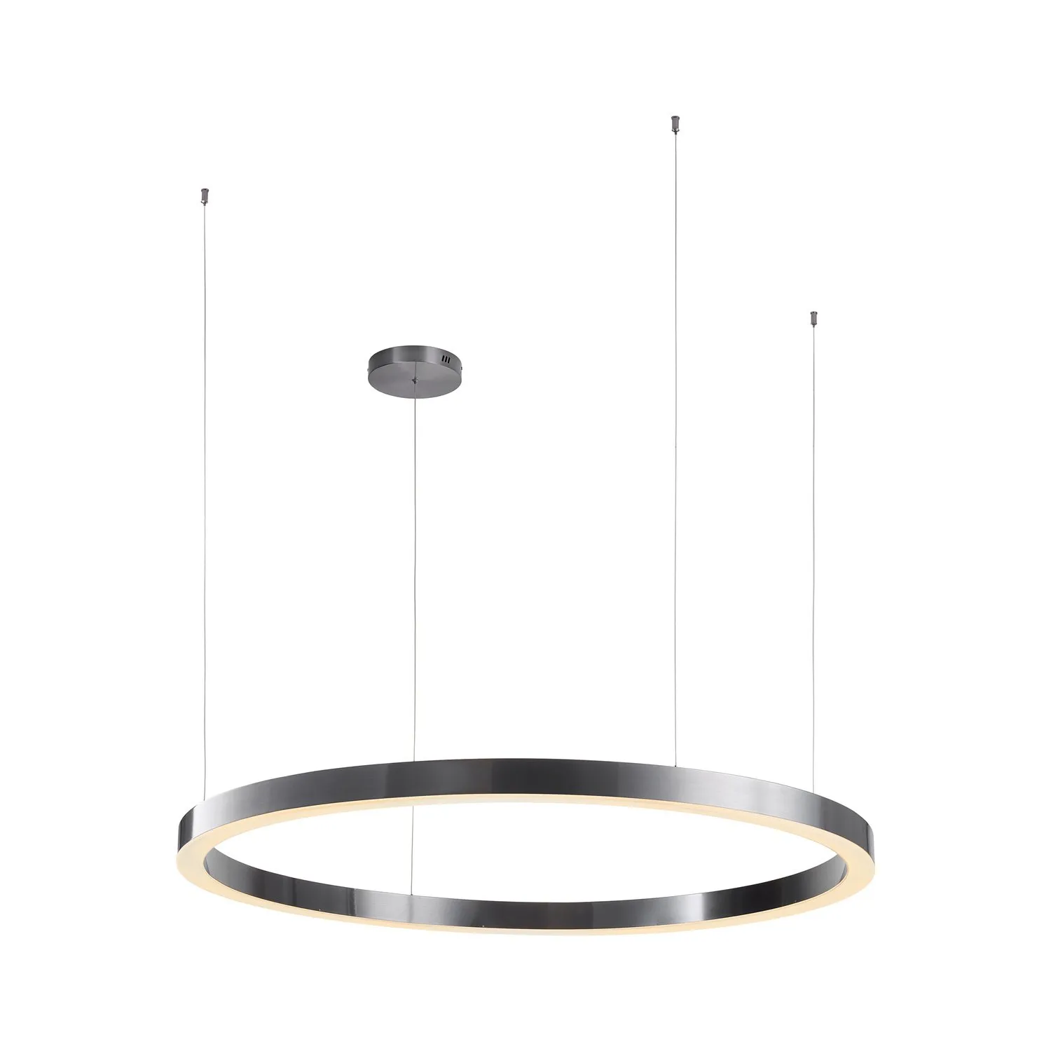 Lampa wisząca CIRCLE 120 cm - LED, ring tytan szczotkowany - obrazek 6