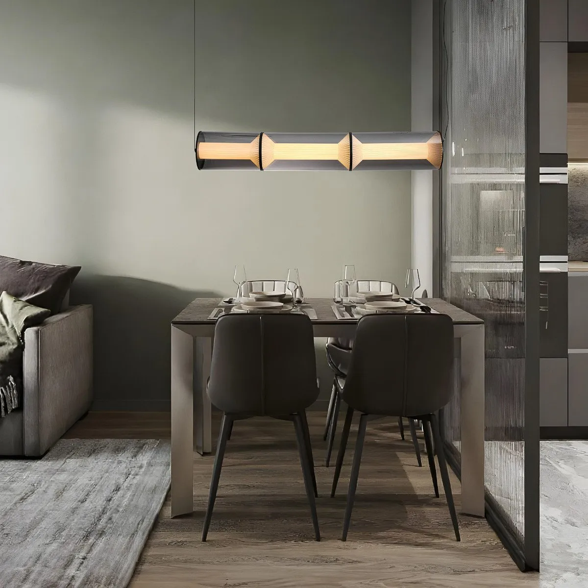 Lampa wisząca Aeris 3 linia dymna LED CCT - obrazek 3