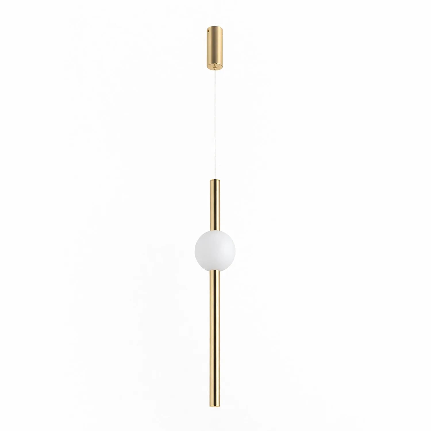 Lampa wisząca O-LINE 63 - LED, 63 cm, złoty połysk