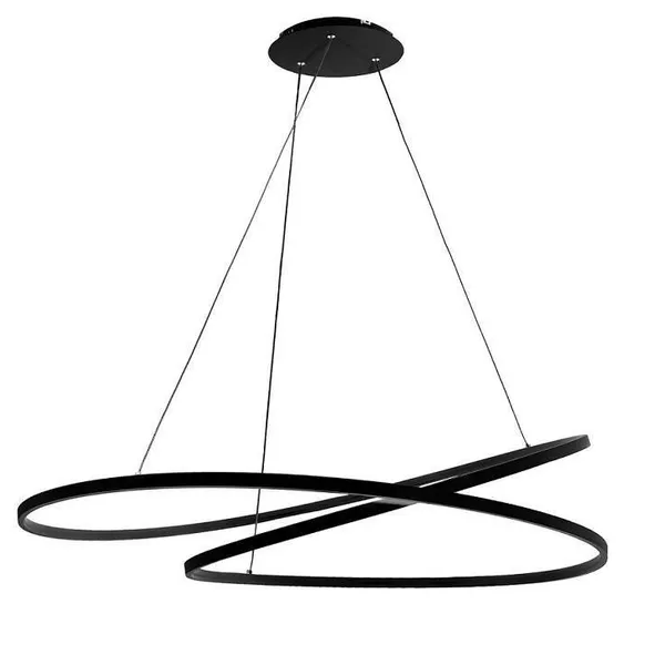 Lampa dekoracyjna wisząca led 122w czarna DL-I09 + Pilot MONA XL