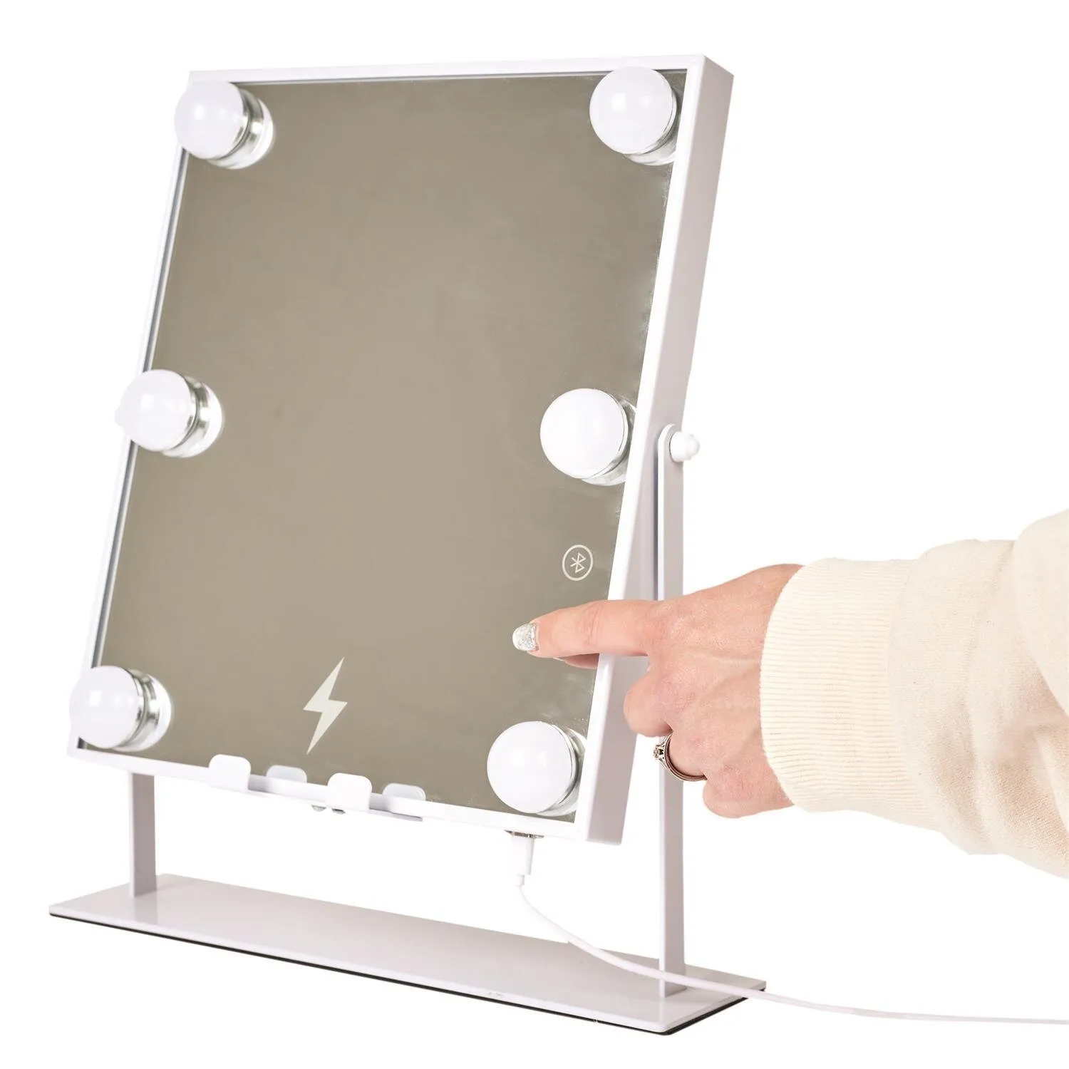 Lustro LED z głośnikiem i ładowarką - obrazek 4