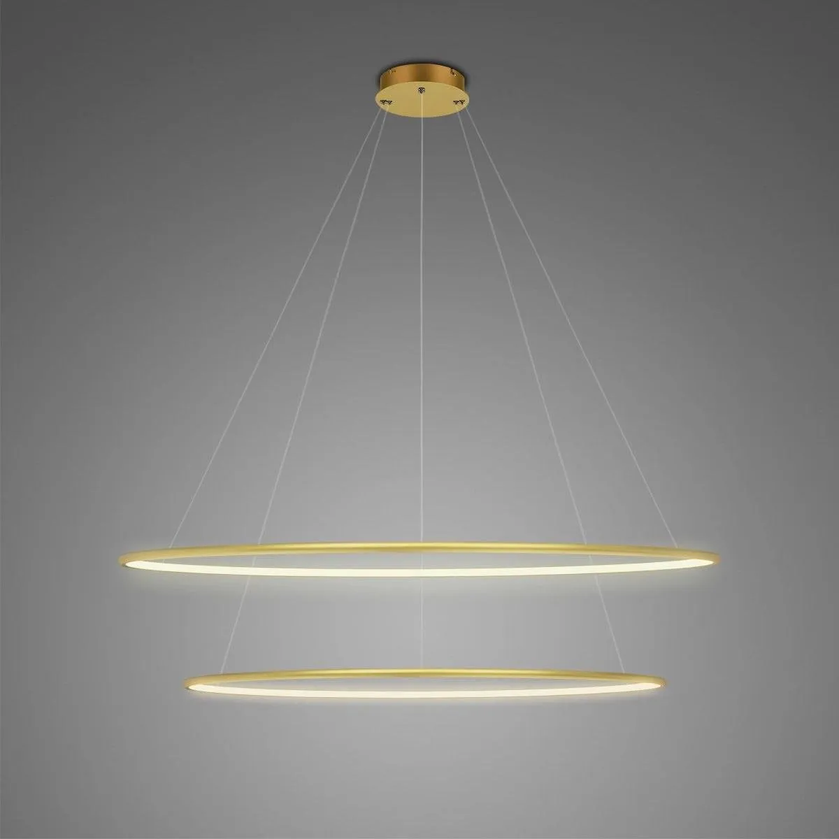 Lampa Ledowe Okręgi No.2 100cm 4k złota