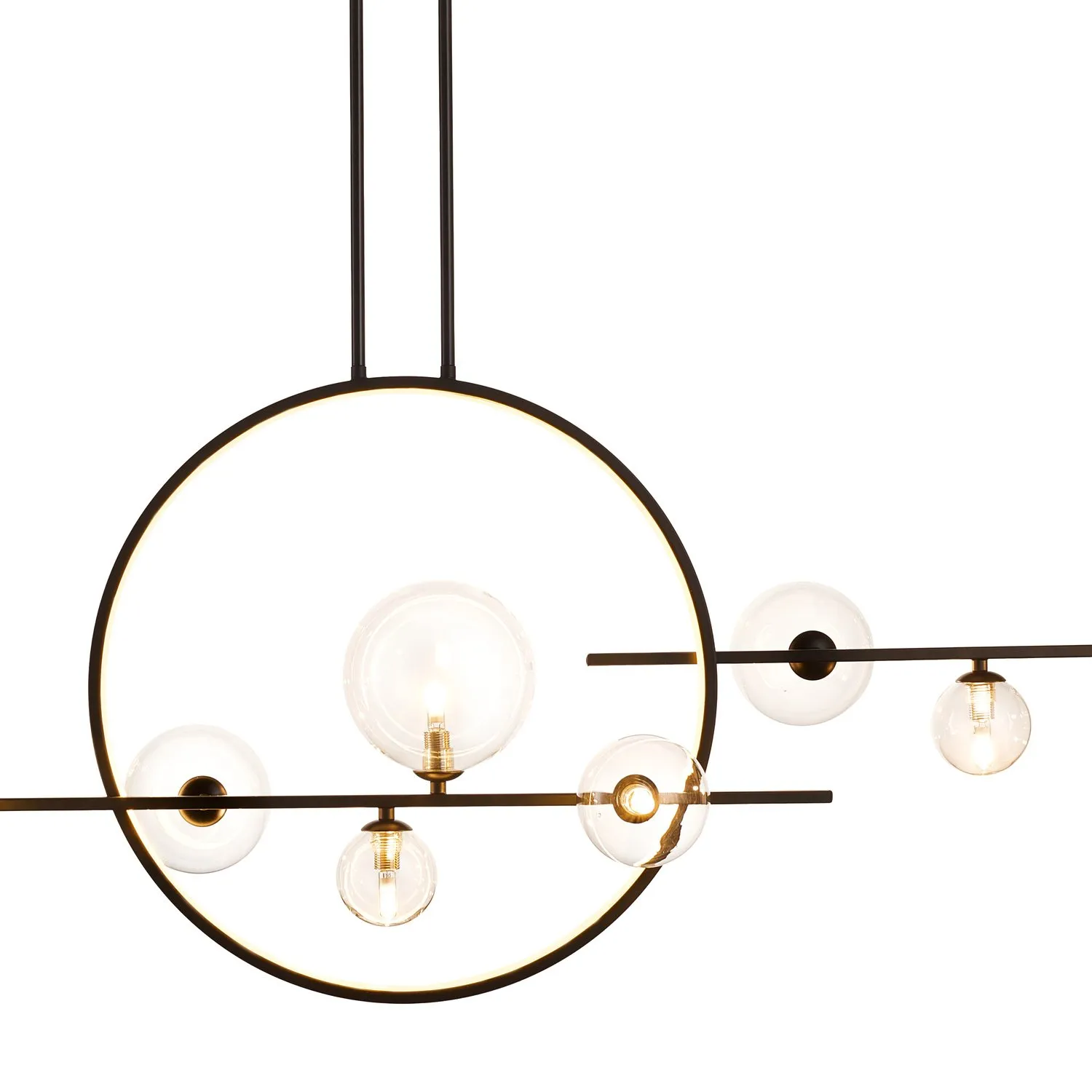 Lampa wisząca ORION DOUBLE czarna 145 cm - obrazek 5