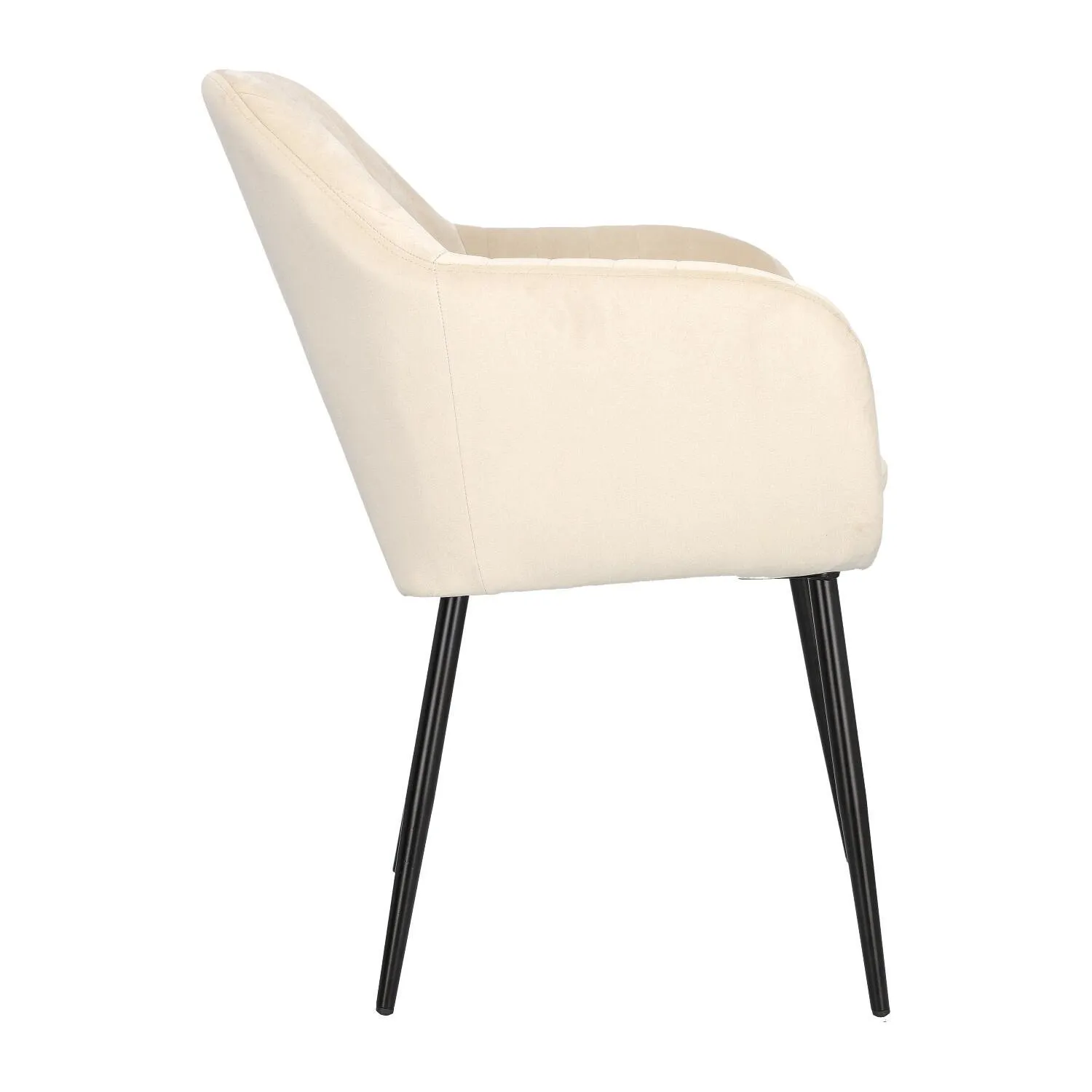 Krzesło Emilia Velvet sand /black - obrazek 7