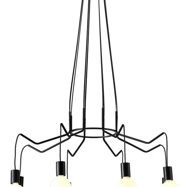 BASSO LAMPA WISZĄCA 8X40W E27 CZARNY MATOWY