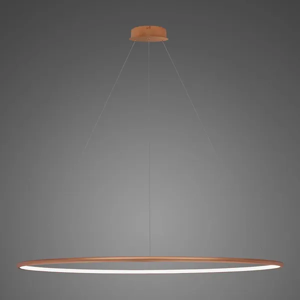 nowoczesna lampa Ledowe Okręgi No.1 150cm 3k miedziana Dali