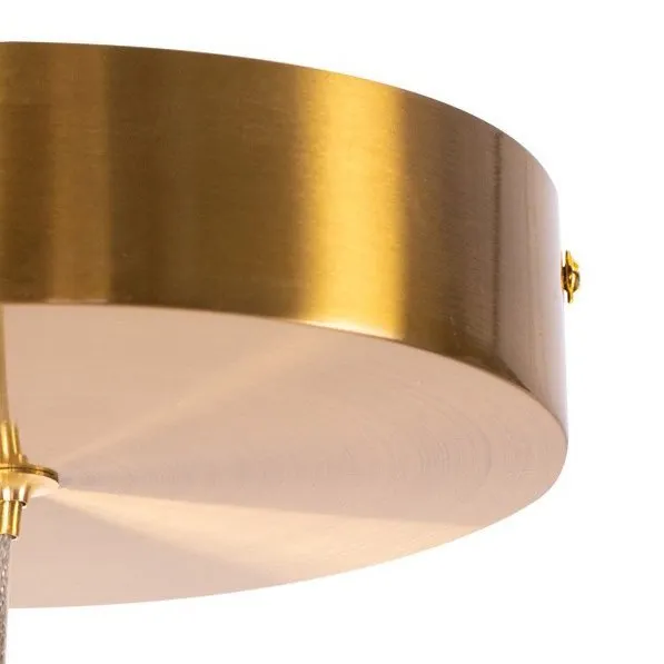 Lampa wisząca CIRCLE 40 cm - LED, ring mosiądz szczotkowany - obrazek 15