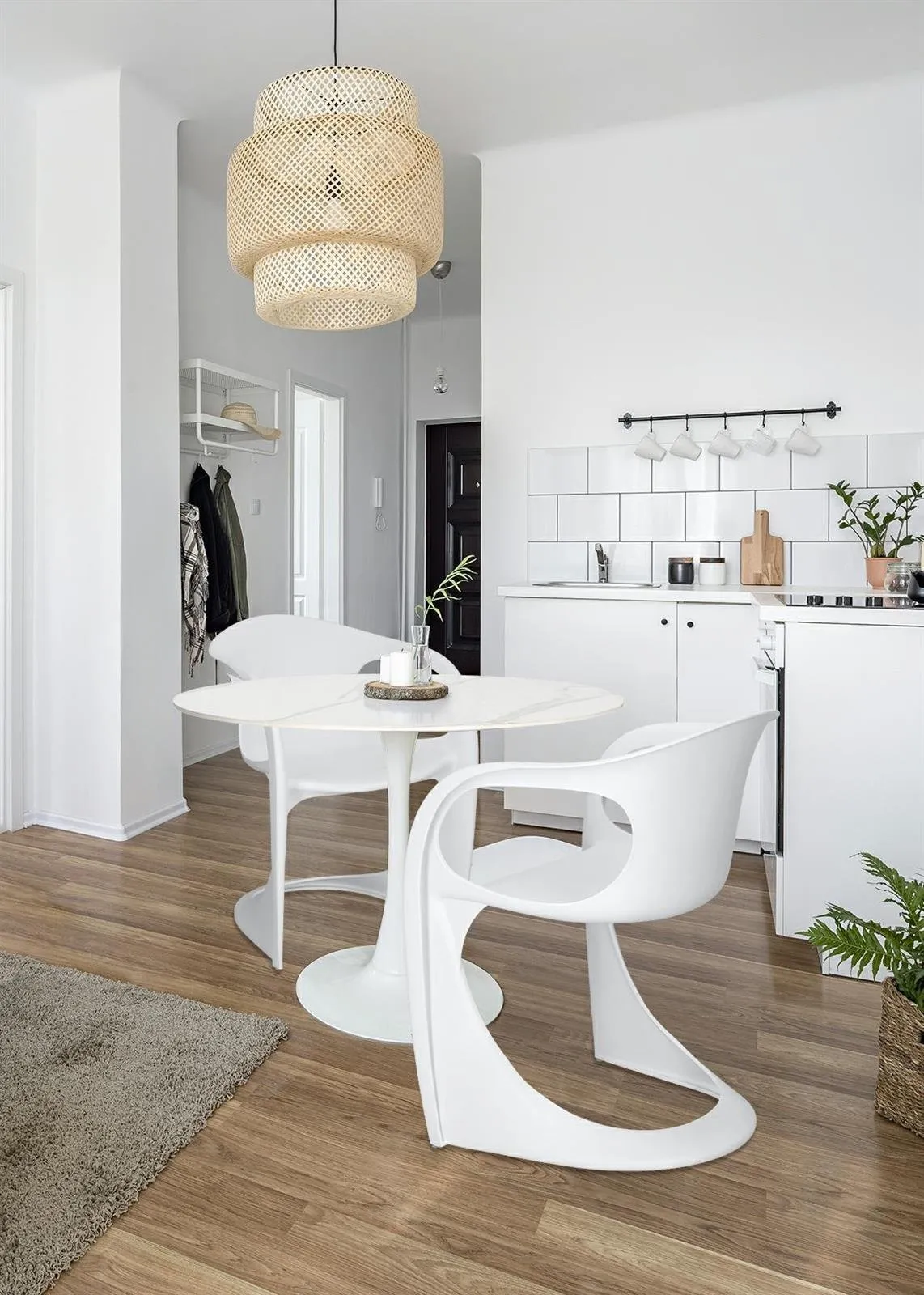 Stół Simplet Skinny Premium Stone White 90cm - obrazek 2