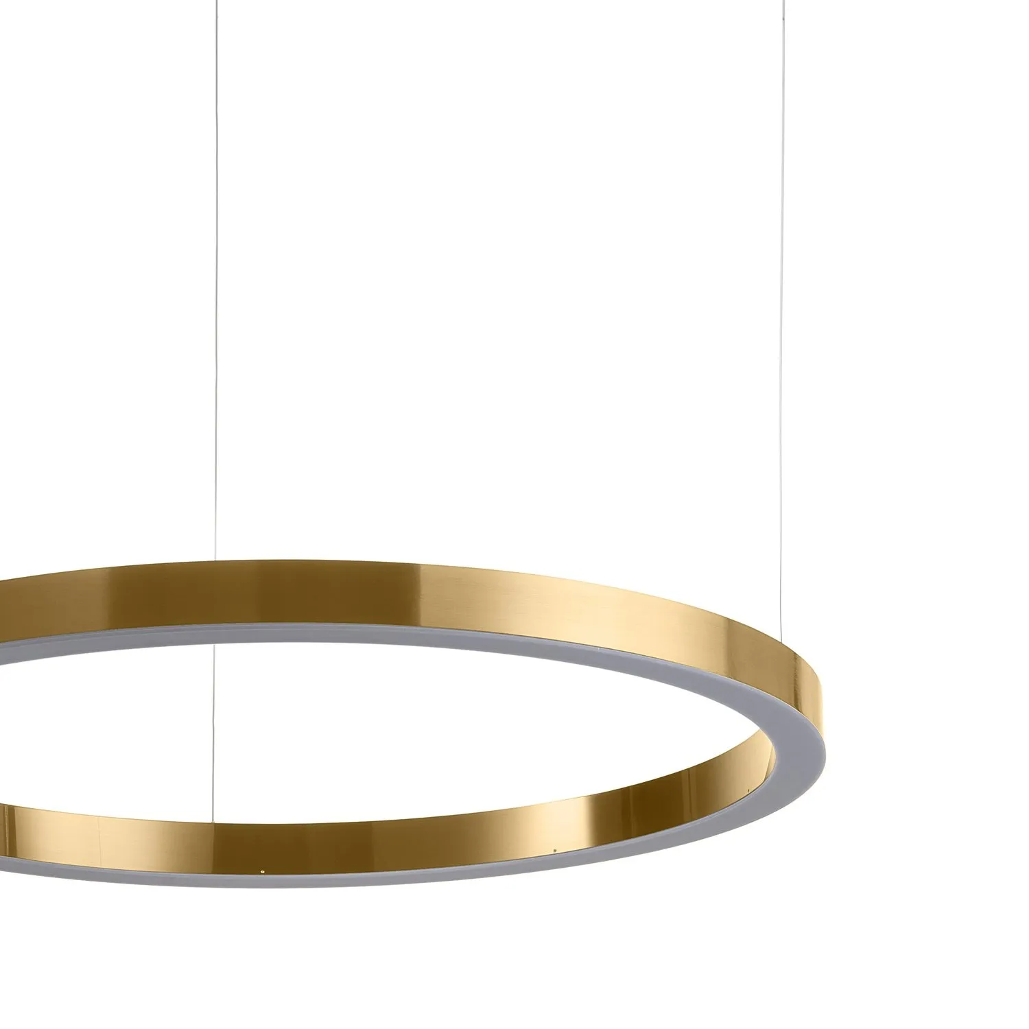 Lampa wisząca CIRCLE 100 cm - LED, ring mosiądz szczotkowany - obrazek 6