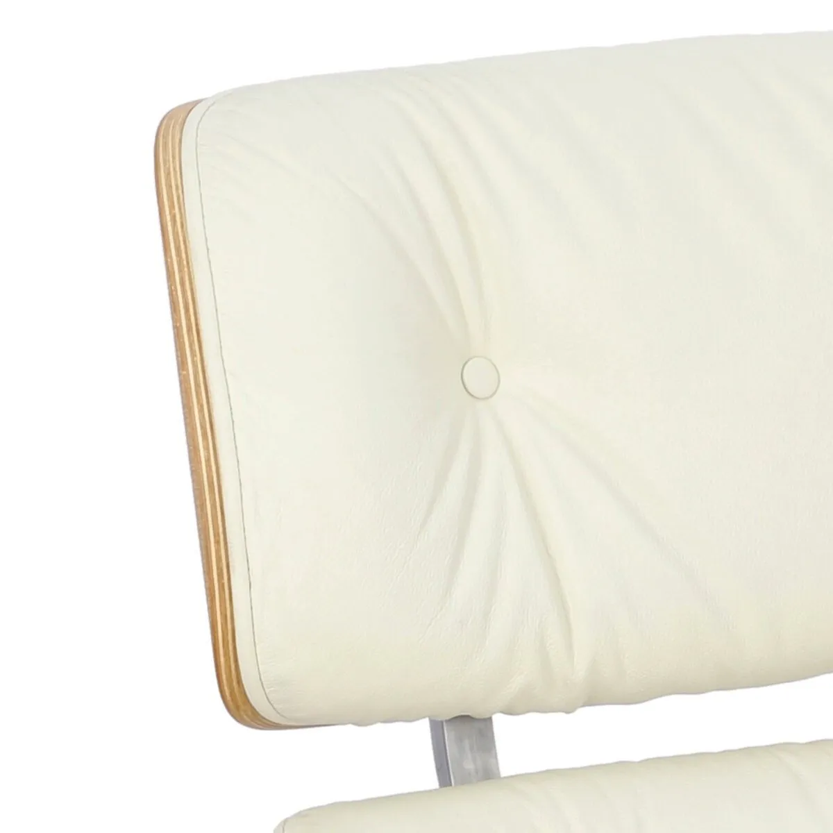 Fotel Vip biały/natural oak/srebrna baza - obrazek 14