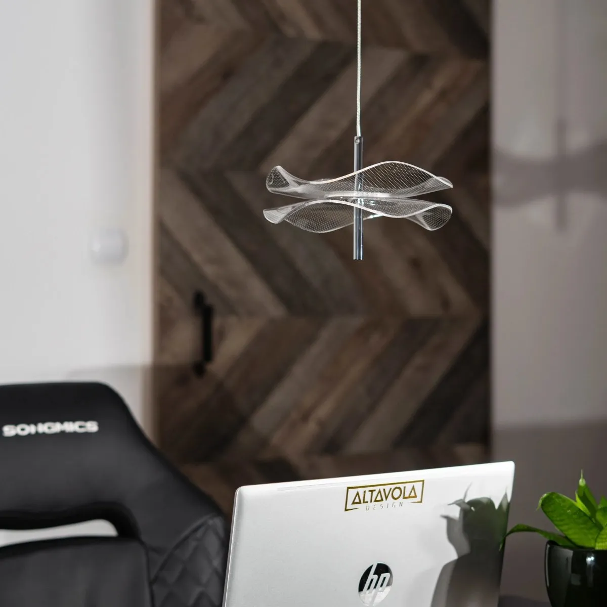 Lampa wisząca chrom Mariposa 3000K - obrazek 9