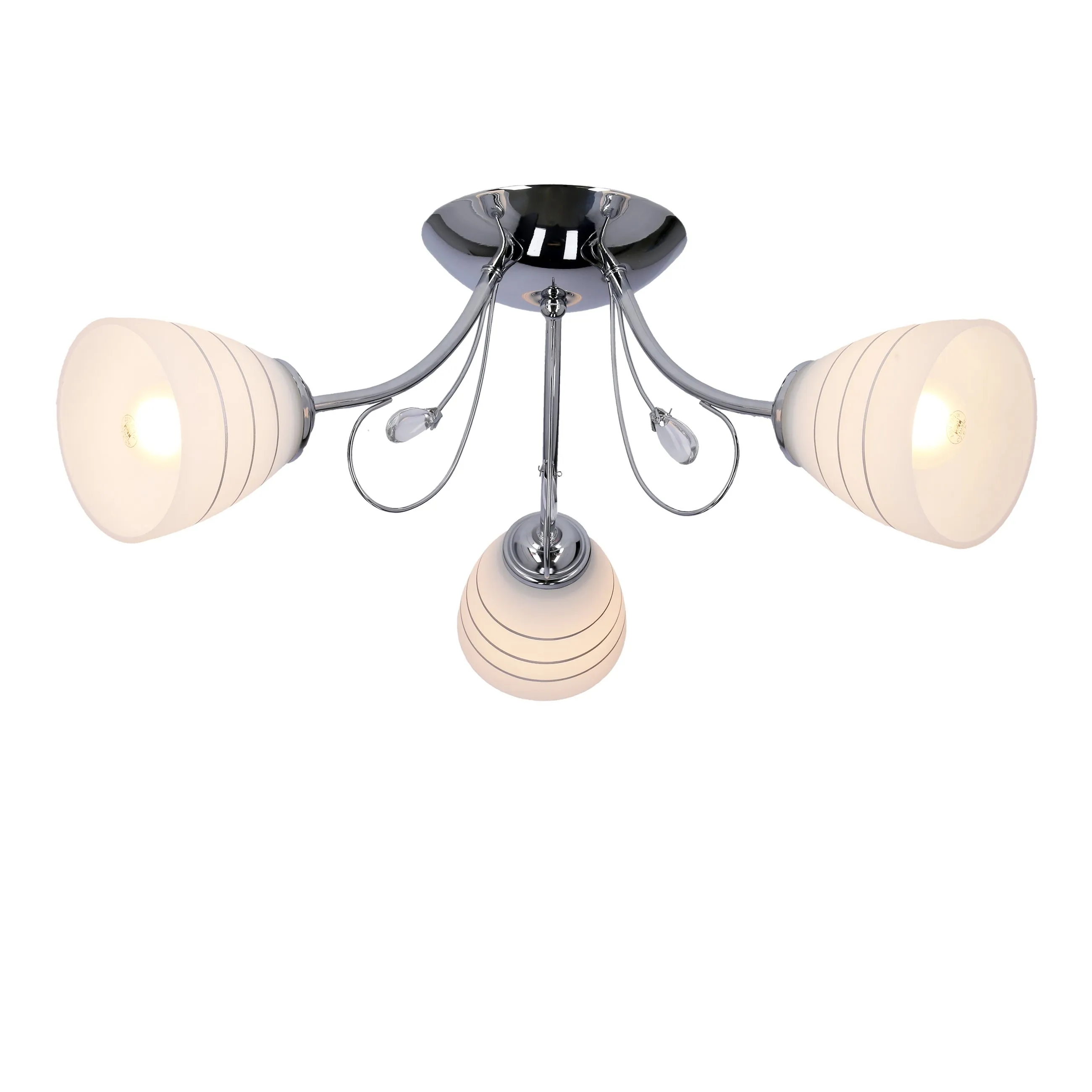 SIMPLI LAMPA WISZĄCA 3*40W E27 CHROM Z KRYSZTAŁKIEM+KLOSZ Z PASKIEM - obrazek 9