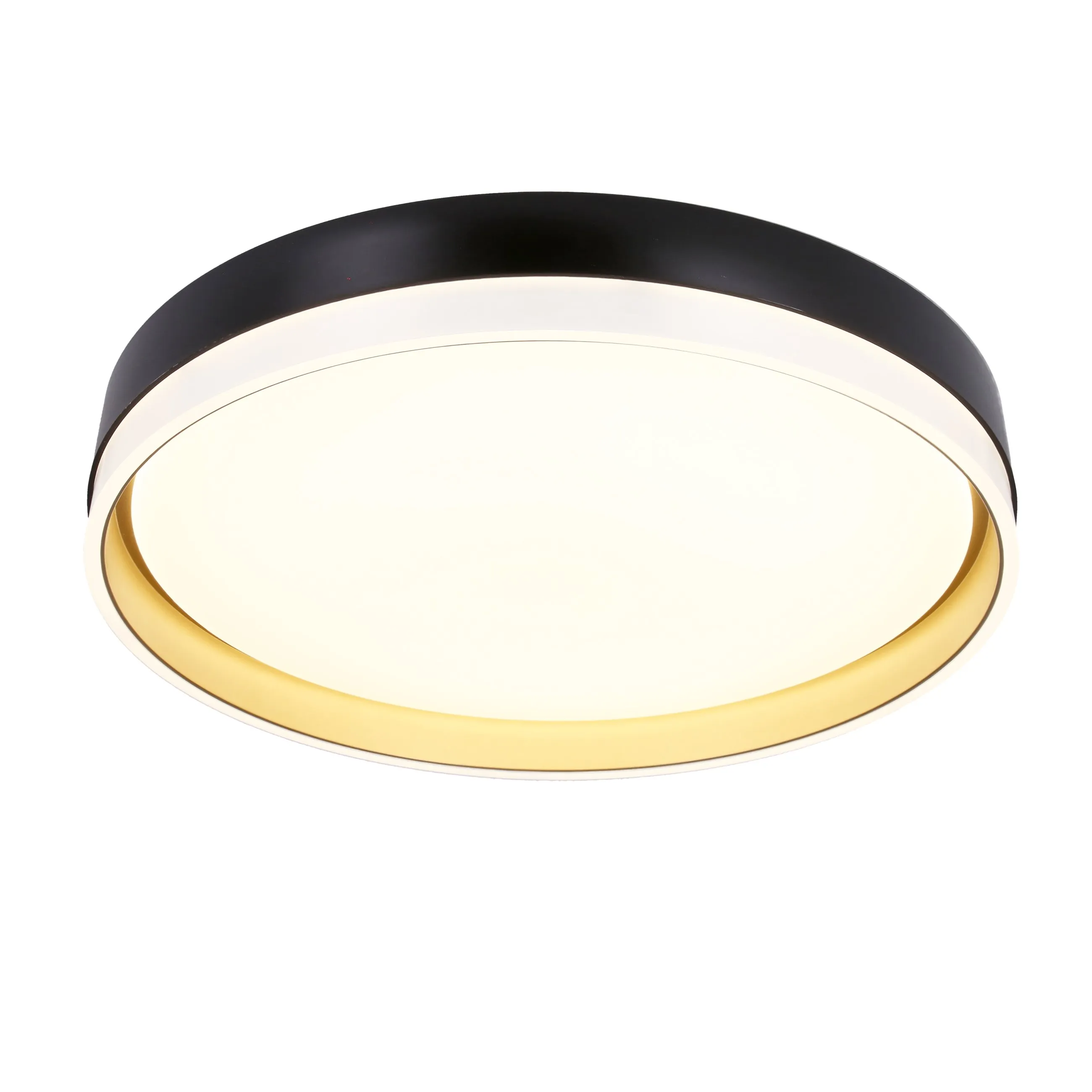 Florida lampa sufitowa plafon biało złoty+czarny 24w led 38 cm klosz biały - obrazek 5