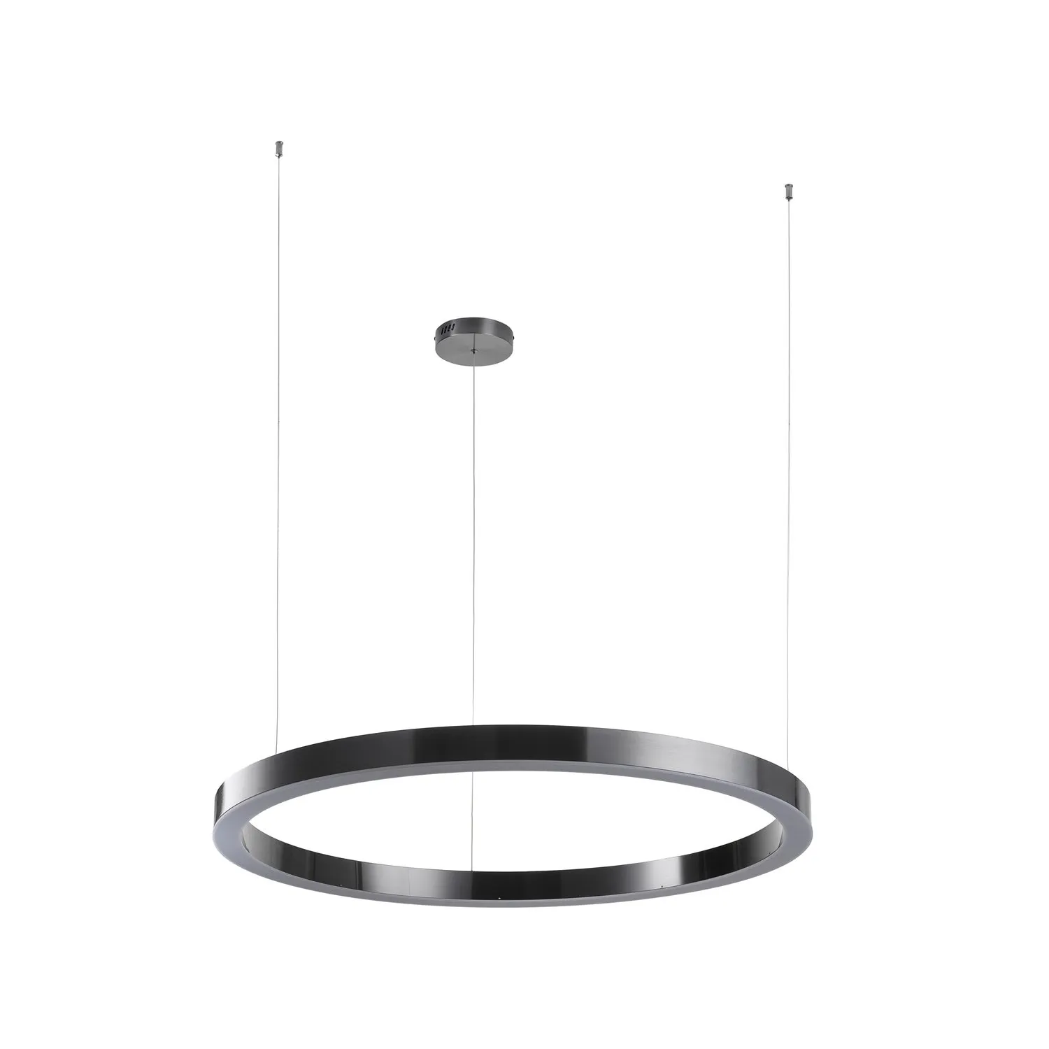 Lampa wisząca CIRCLE 100 cm - LED, ring tytan szczotkowany