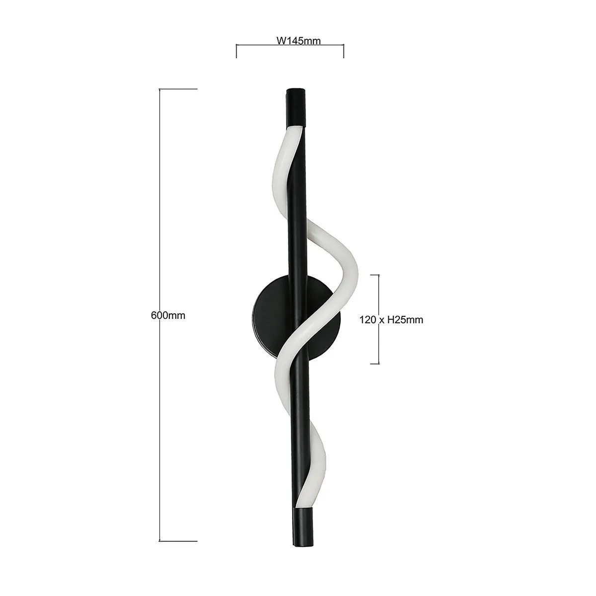 Kinkiet Meleca czarny LED CCT - obrazek 7