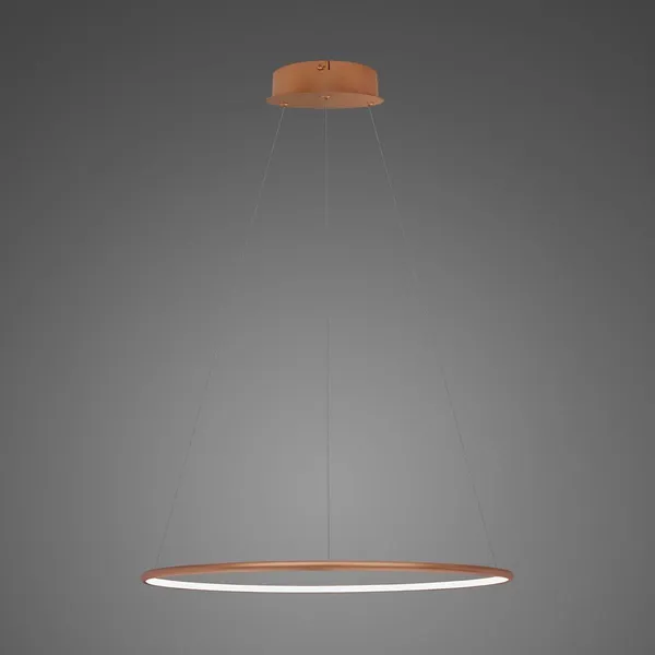 Lampa wisząca Ledowe Okręgi No.1 40cm 3k miedziana