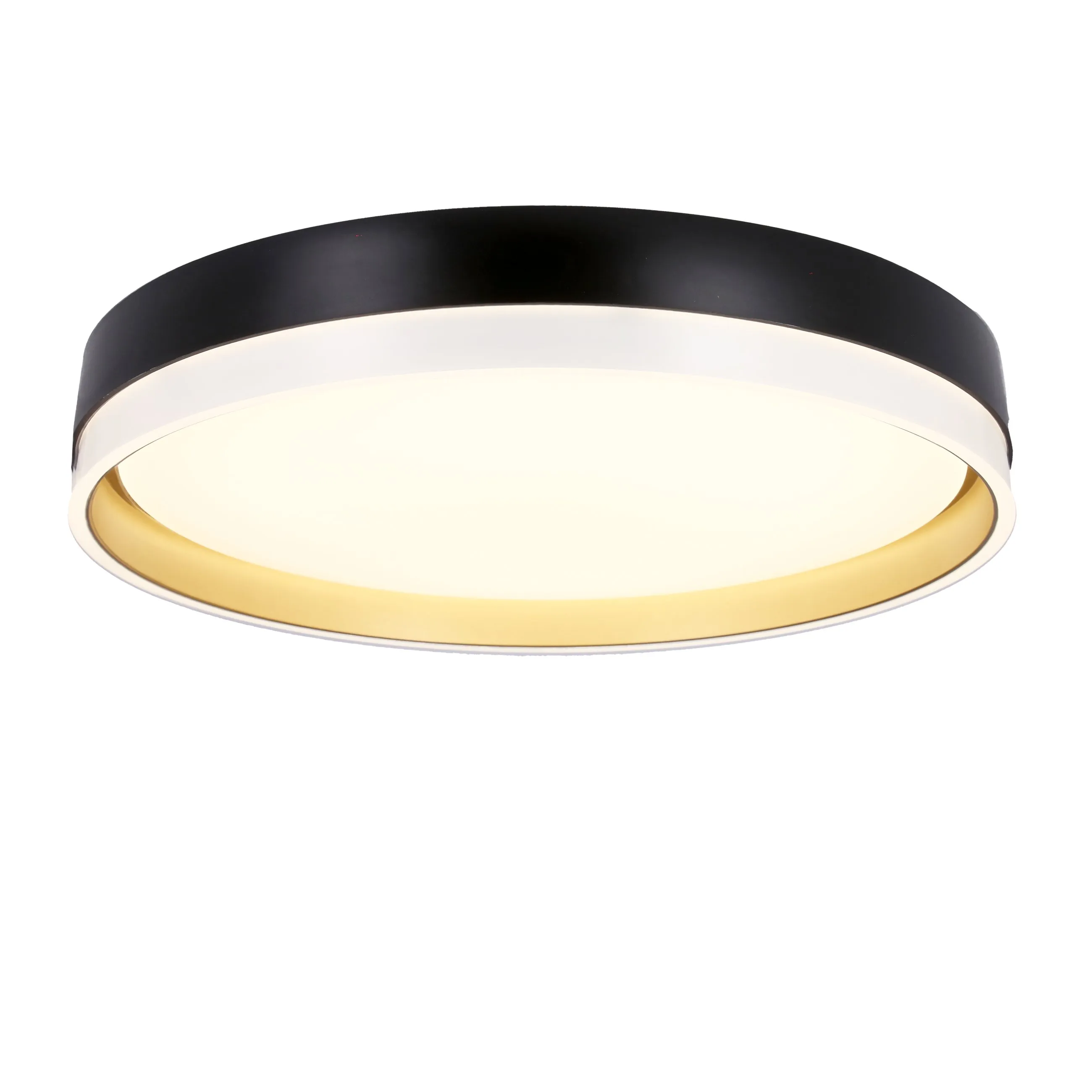 Florida lampa sufitowa plafon biało złoty+czarny 24w led 38 cm klosz biały - obrazek 6