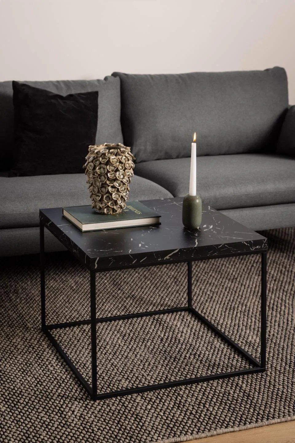 Stolik Barossa 60x60cm czarny marmur - obrazek 5