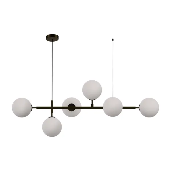 Lampa wisząca Alisa czarna 6xE14