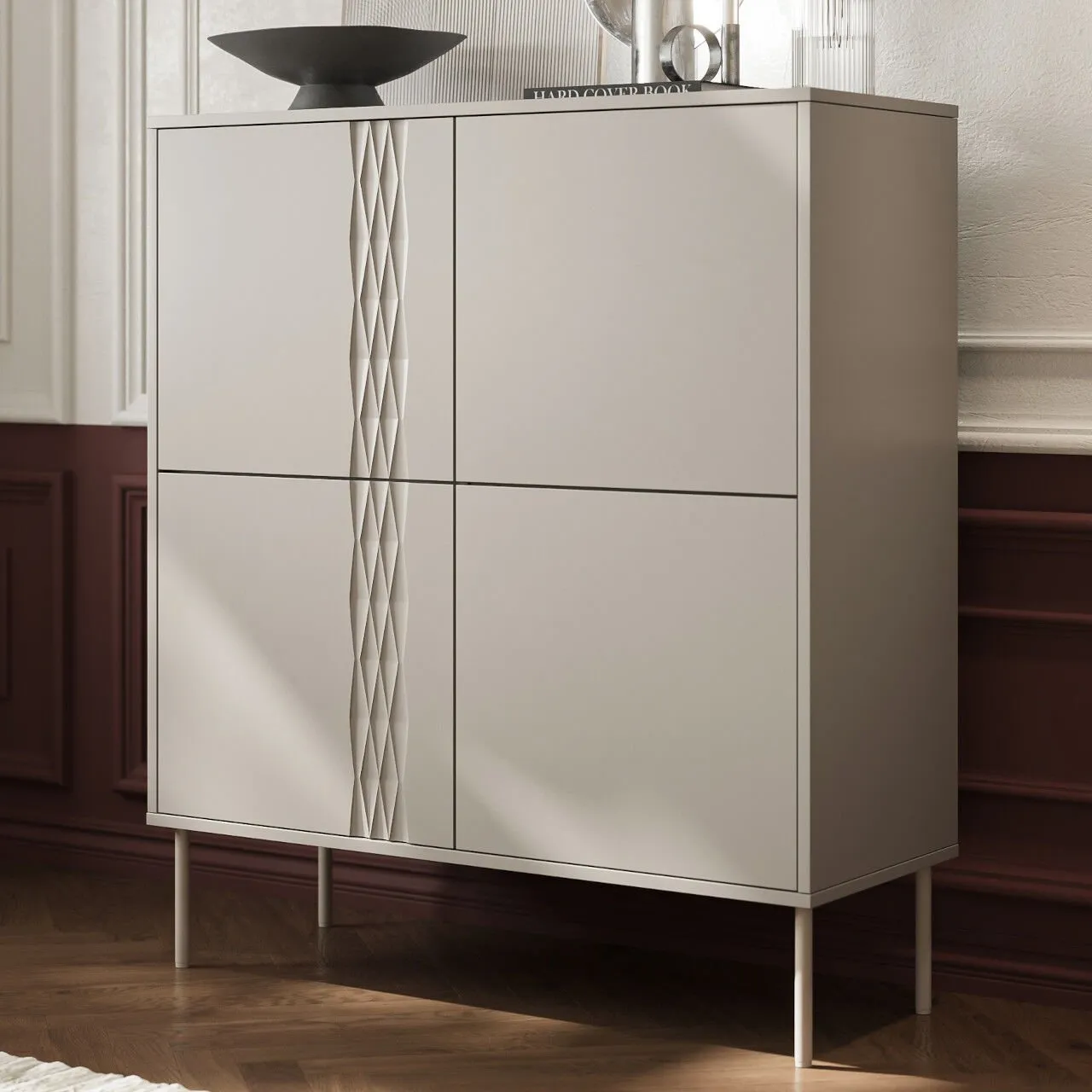Komoda TIFFANY 4D beż mat - obrazek 4