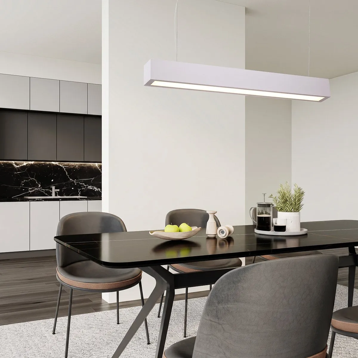 Lampa wisząca Ibros biała 18W IP20 LED CCT - obrazek 3