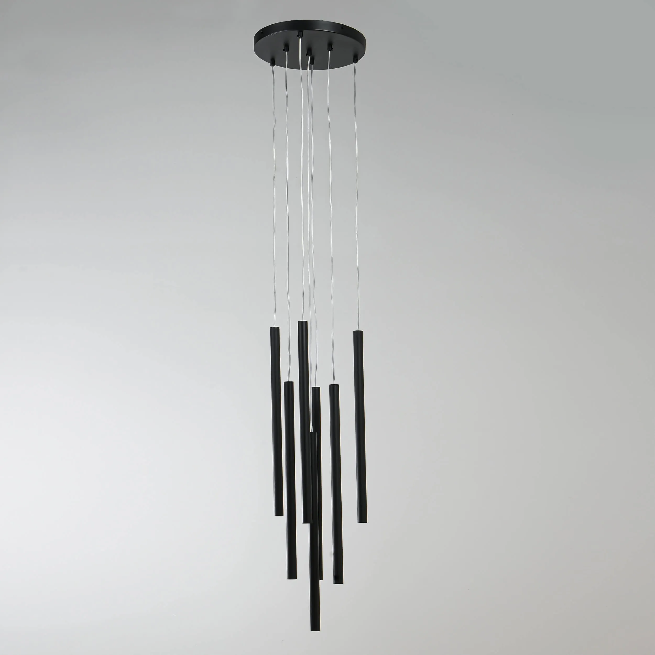 Lampa wisząca Lungo 7 czarna 7xG9 - obrazek 12