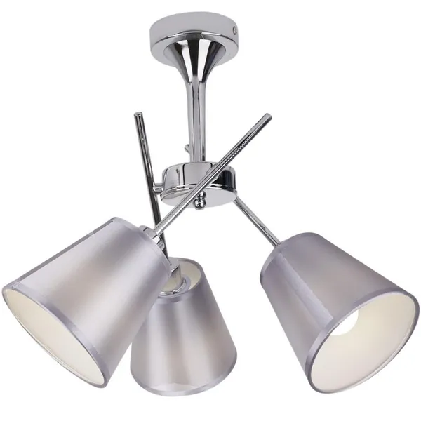 VOX LAMPA WISZĄCA 3X40W E14 CHROM Z ABAŻUREM