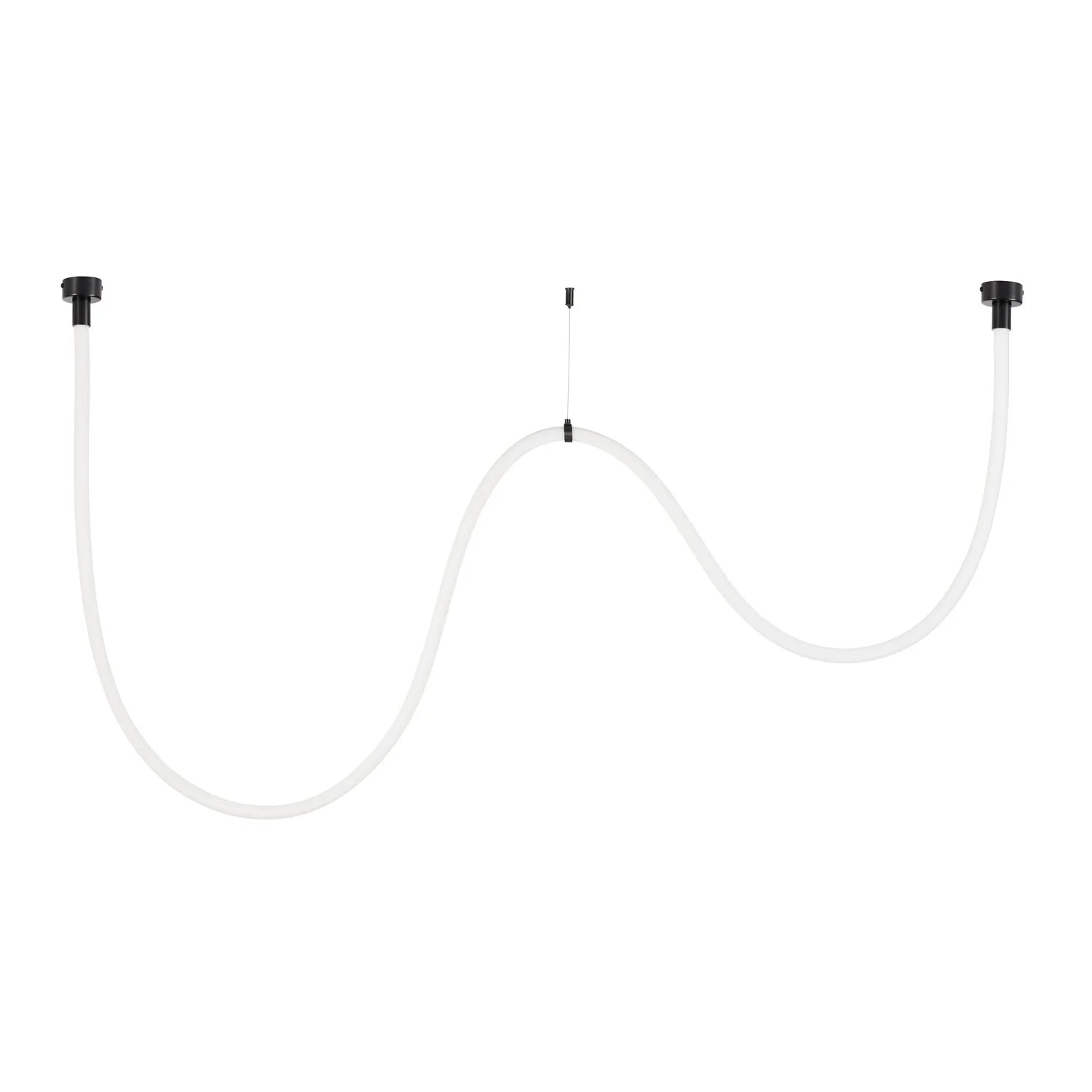 Lampa wisząca SNAKE LED wąż ledowy czarna 300 cm - obrazek 3