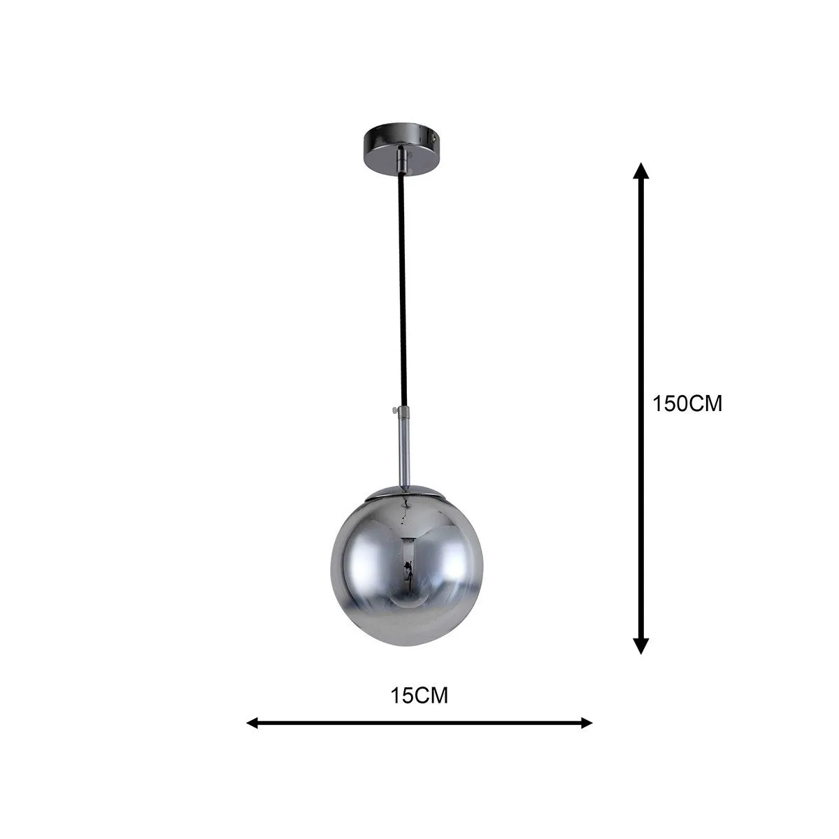 Lampa wisząca Palla chrom 1xE14 - obrazek 14