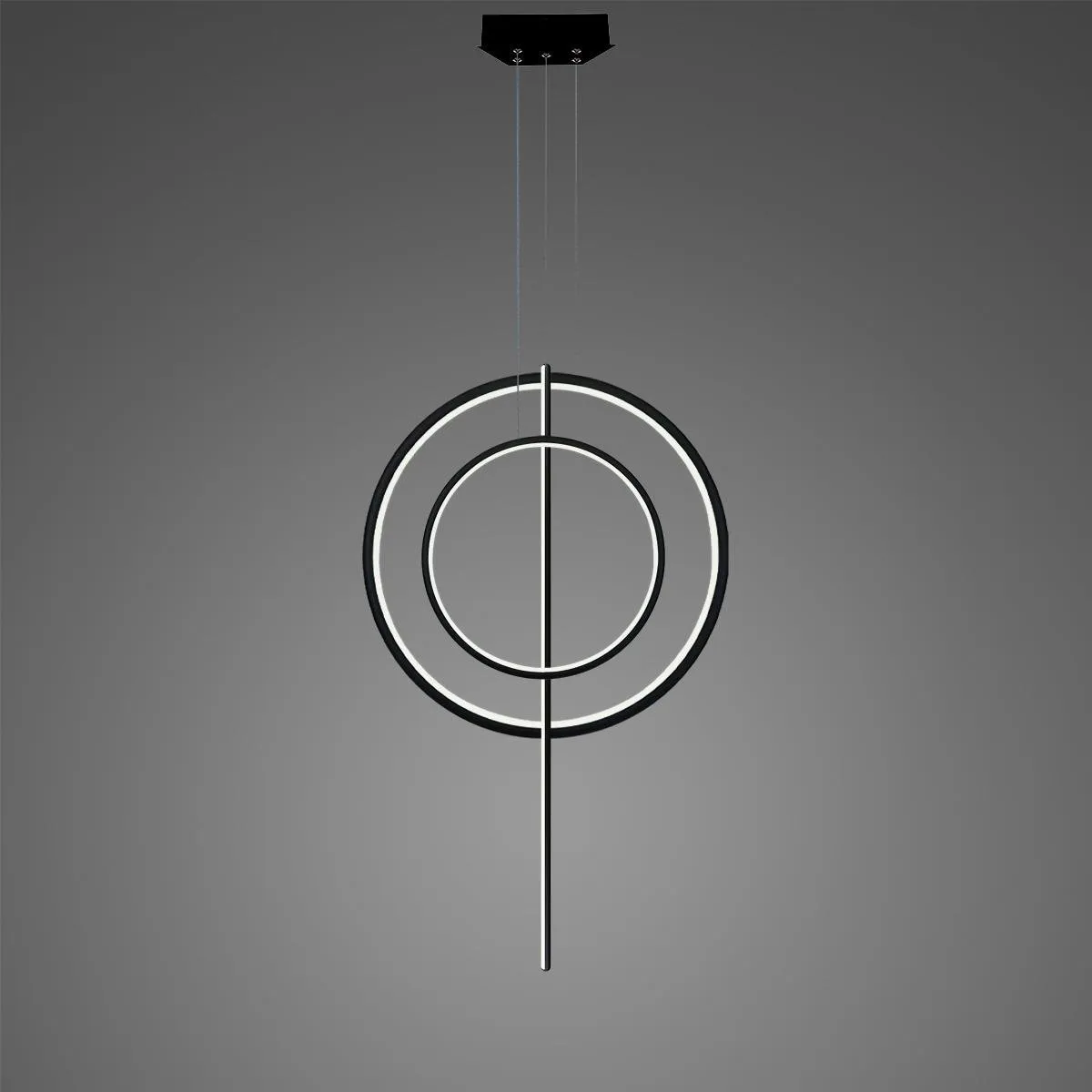 Lampa wisząca Linea No.5 60/40cm czarna 3k - obrazek 2